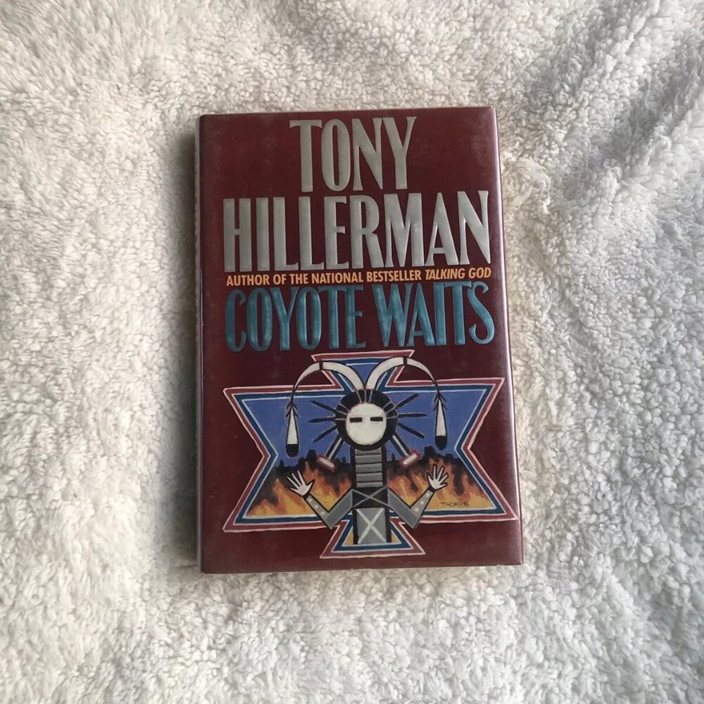 Coyote Waits by Tony Hillerman - Hardcover 1990 First Edition Book Clear Cover
